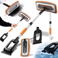 Skrobaczka szczotka piankowa teleskopowa składana do auta śniegu lodu 3w1