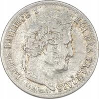 7.hy.FRANCJA, LUDWIK FILIP, 1/4 FRANKA 1832 W