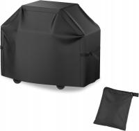 Pokrowiec na Grilla Gazowego Wodoodporny Czarny Duży 117 x 61 x 117cm