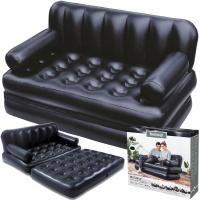 MATERAC DMUCHANY DWUOSOBOWY SOFA ROZKŁADANA ŁÓŻKO DO SPANIA BESTWAY 75054