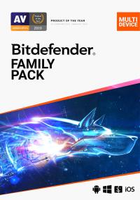 Bitdefender антивирус Bitdefender Family Pack 2024 15 ст. / 12 месяцев ESD