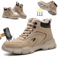 Buty robocze męskie półbuty zimowe ocieplane robocze z noskiem S3 BHP