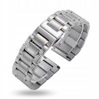 BRANSOLETA SREBRNA DO ZEGARKA ZAPIĘCIE MOTYLKOWE +MASKOWNICE+TELESKOPY 20mm