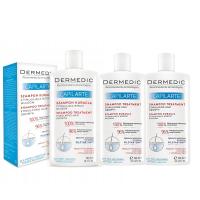 Набор 3x Dermedic шампунь для волос Capilarte лечение роста волос 300 мл