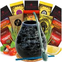 Zestaw startowy Yerba Mate Tykwa Bombilla 12x50g MIX 600g Owoce Guarana