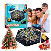 GRA LOGICZNA TRIGGLE 3D GRA W TRÓJKĄTY STRATEGICZNA GUMKI PIONKI PREZENT