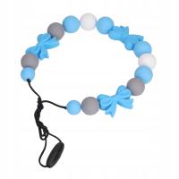 Miękki silikonowy z koralikami naszyjnik do żucia guma masaż TO
