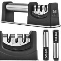 Точилка для кухонных ножей алмазный точильный камень 3в1 трехфазный