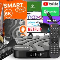 Smart TV Box T95MAX Android 9 64bit 6K WiFi HDR USB 3.0 + pilot kabel HDMI