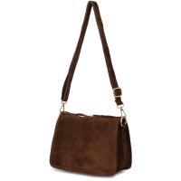 Torebka damska listonoszka skórzana damska kuferek skóra zamszowa naturalna