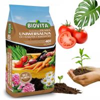 Biovita BEZTORFOWA Ziemia Uniwersalna do warzyw i kwiatów z Kompostem 40l