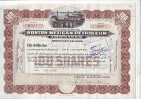 Boston Mexican Petroleum Trust, 100 акций 1920 года