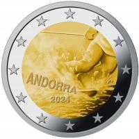 Andora (Andorra) 2 euro 2024 - Narciarstwo