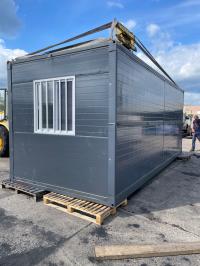 Складывая дом офиса хранения контейнера 5.8 м КС 2.5 м для участка здания