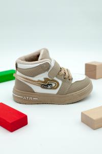 Botki Dziecięce Buty Ocieplane Na Rzepy Z Futerkiem Śniegowce 3D