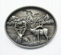 Jelenie rykowisko jeleń klamra kopla stare srebro