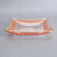 OLBERNHAU PIĘKNA SZKLANA PATERKA TALERZYK