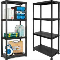 Шкаф для хранения пластиковый гараж черный кладовая подвал гараж 100 кг