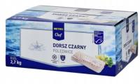 METRO Chef Dorsz czarny polędwica IQF mrożona (140-180 g) 2,7 kg / 3 kg