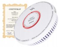 Датчик дыма угарного газа 2в1 сертифицированный беспроводной громкий 85 дБ