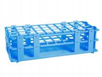 Statyw na probówki 21 miejsc fi 30 mm (3x7) niebieski