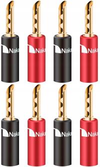 NAKAMICHI БАНАНОВЫЕ ШТЕКЕРЫ КОЛОНОК BFA GOLD 8шт
