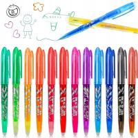 Zestaw kolorowych długopisów zmazywalnych DŁUGOPISY ZMAZYWALNE KOLOROW 12x