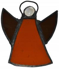 Anioł aniołek szkło witrażowe zawieszka dekoracja prezent