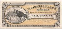 1.hyr.Hiszpania, Denia, 1 Peseta 1936, St.1/1-
