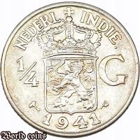 1/4 GULDENA 1941 P - HOLENDERSKIE INDIE WSCHODNIE