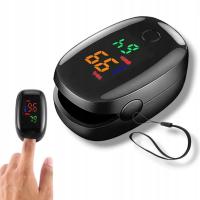 Pulsoksymetr Pulsometr Miernik tętna Miernik pulsa Napalcowy Nasycenia OLED