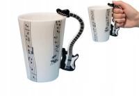 КРУЖКА МУЗЫКА ЧЕРНАЯ ЭЛЕКТРОГИТАРА ПОДАРОК ДЛЯ РОКЕРА ГИТАРИСТА 250 МЛ