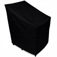 WODOODPORNY Pokrowiec na krzesła ogrodowe CZARNY