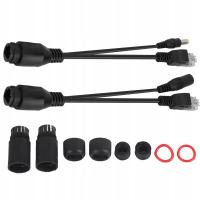 ROZDZIELACZ SYGNAŁU IP POE KAMERY 12V CZARNY