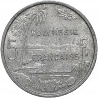 Polinezja Francuska 5 franków 1975