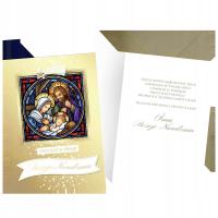 Kartka religijna na Boże Narodzenie Kartki świąteczne z życzeniami DK1362