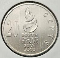 *FIDŻI - FIJI [0387]*20 centów 2003 Igrzyska Południowego Pacyfiku 2003