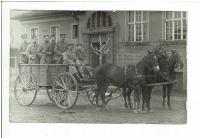 Poznań, Posen, koszary, żołnierze, konie, 1918r., -302