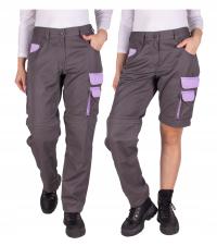 рабочие брюки серые женские для талии 2в1 OHS M 38