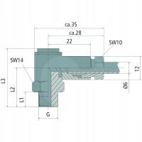 GRANIT Złącze obrotowemosiężne