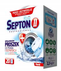 Clovni Septon II proszek do prania dezynfekcja tkanin świerzb wirusy 2,3KG