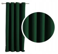 ZASŁONA zaciemniająca BLACKOUT przelotki 175x245 wys. zieleń butelkowa