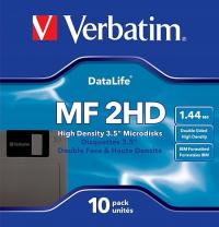 Verbatim новые дискеты MF 2hd 1,44 МБ op 10 шт.