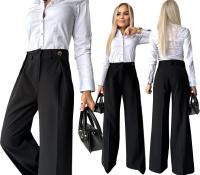 Awanti spodnie eleganckie damskie szwedy długa czarny