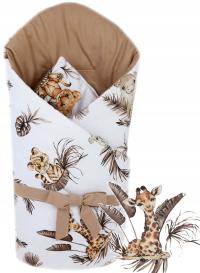 ДЕТСКОЕ ОДЕЯЛО С КОКОСОВОЙ ПОДКЛАДКОЙ - GIRAFFE / TAUPE