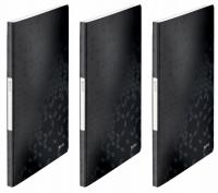 Album ofertowy Leitz Wow A4 20 koszulek czarny x3