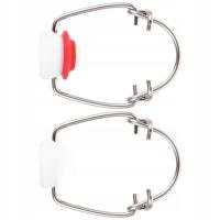 2 SZT. CZERWONE ZAMKNIĘCIA PATENTOWE (SWING TOP) DO BUTELEK DO PIWA Z USZCZELKĄ SILIKONOWĄ I METALOWYM ZAPIĘCIEM