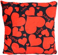 Poduszka pluszowa CZERWONE SERCA 35x35cm upominek na walentynki