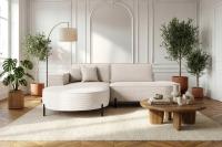 Narożnik Parma Studio Hills, tkanina Poso, lewy, kremowy (105)