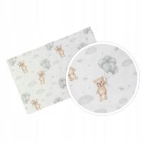 PRZEŚCIERADŁO 120x60 BAWEŁNA 60x120 MISIE i BALONY